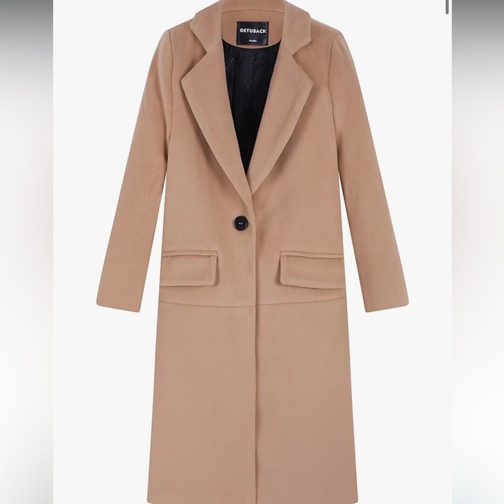 GETUBACK Long camel pea coat